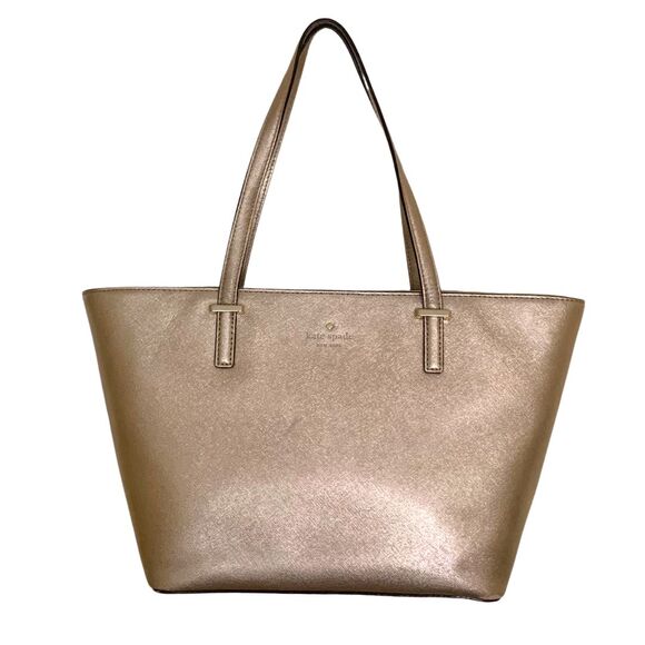 kate spade Handbags - Kate Spade Cedar Street Harmony Gold Leather Tote Shoulder Bag